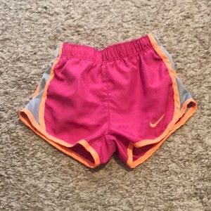 Pink and orange Nike dry fit shorts 18 months